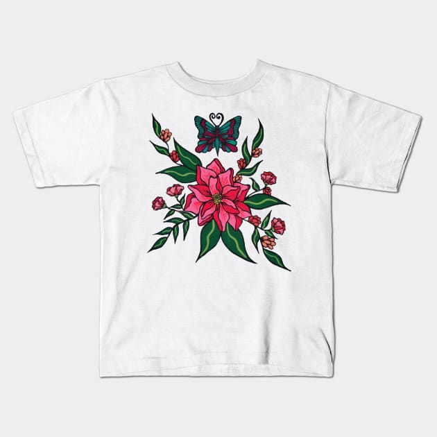 Botanical Garden Kids T-Shirt by Art by Rory 